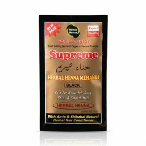 Supreme Herbal Henna Powder (Black) | Natural Hair Color & Conditioner