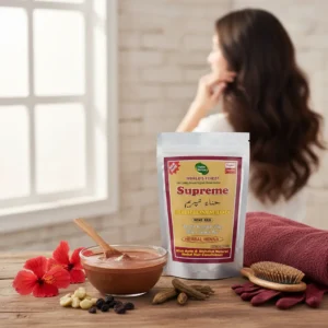 Supreme Herbal Henna Mehndi Powder – Wine Red Color | With Amla & Shikakai | Natural Hair Color & Conditioner