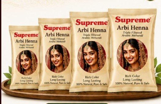 **Supreme Arbi Henna for Hands & Feet | 100% Natural Triple Filtered Arabic Mehndi Powder | Rich Dark Long-Lasting Stain**