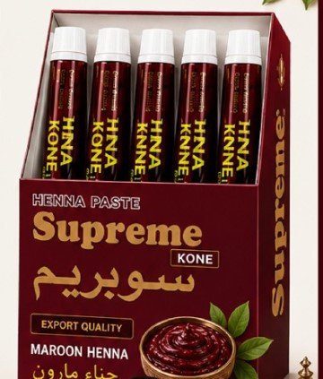 Colouring Henna Tubes — Maroon