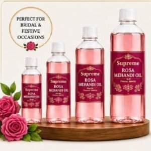 Supreme Rosa Mehandi Oil – Premium Floral Aromatic Oil for Henna Paste Mixing