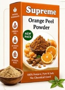 Supreme Orange Peel Powder 100g | Natural Orange Peel Powder | Herbal Skincare Powder | Face Pack | Natural Vitamin C Rich Powder | Skin Care