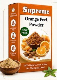 Supreme Orange Peel Powder 100g | Natural Orange Peel Powder | Herbal Skincare Powder | Face Pack | Natural Vitamin C Rich Powder | Skin Care