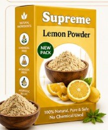 Supreme Lemon Powder 100g | Natural Lemon Powder | Herbal Skincare Powder | Face Pack | Citrus Skin Care | Natural Lemon Peel Powder