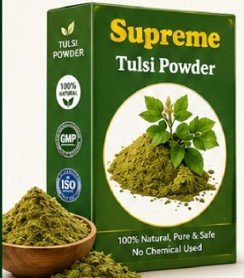 Supreme Tulsi Powder – 100% Natural Tulsi (Holy Basil) Powder for Skincare