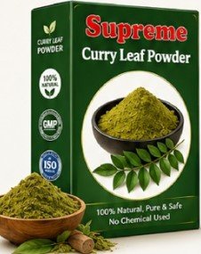Supreme Curry Leaf Powder - 100% Natural, Pure & Safe Hair & Skin Care (100g)