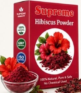 Supreme Hibiscus Powder - 100% Natural, Pure & Safe for Face & Hair (100g)