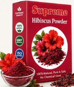 Supreme Hibiscus Powder - 100% Natural, Pure & Safe for Face & Hair (100g)