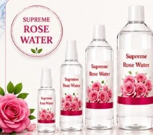 Supreme Rose Water – Natural Rose Floral Water for Face, Skin & Hair | Refreshing Facial Mist & Toner
