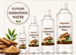Supreme Sandalwood Water – Refreshing Sandalwood Floral Water for Face & Skin, Natural Skin Freshener & Facial Mist