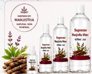 Supreme Manjistha Water – Refreshing Manjistha Herbal Water for Face & Skin | Natural Face Mist & Toner