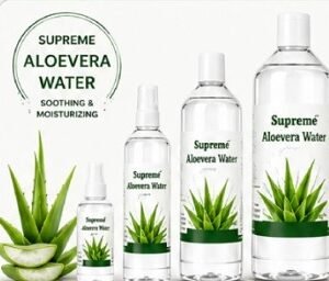 Supreme Aloe Vera Water – Refreshing Aloe Vera Botanical Water for Face, Skin & Hair | Natural Face Mist & Toner