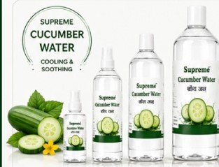 Supreme Cucumber Water – Refreshing Cucumber Botanical Water for Face & Skin | Cooling Face Mist & Toner