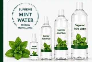 Supreme Mint Water – Refreshing Mint Botanical Water for Face, Skin & Hair | Cooling Face Mist & Toner